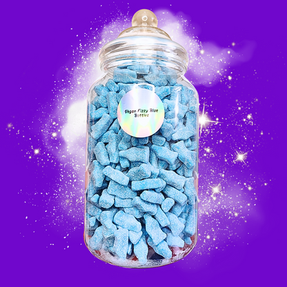 Vegan Fizzy Blue Bottles