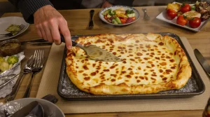 « Fini de surveiller la poêle » : cette crêpe salée au four se découpe comme un gâteau et régale tout le monde