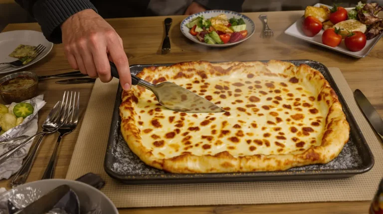 « Fini de surveiller la poêle » : cette crêpe salée au four se découpe comme un gâteau et régale tout le monde